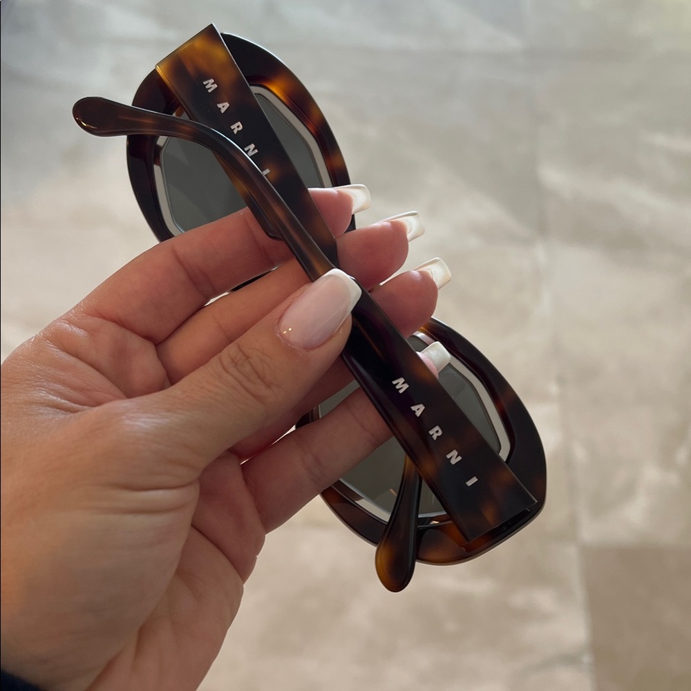 Tortoise Shell Oversized Sunglasses Marni sunglas… - image 2